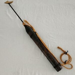 Rustic Black and Brown Decorative Spear